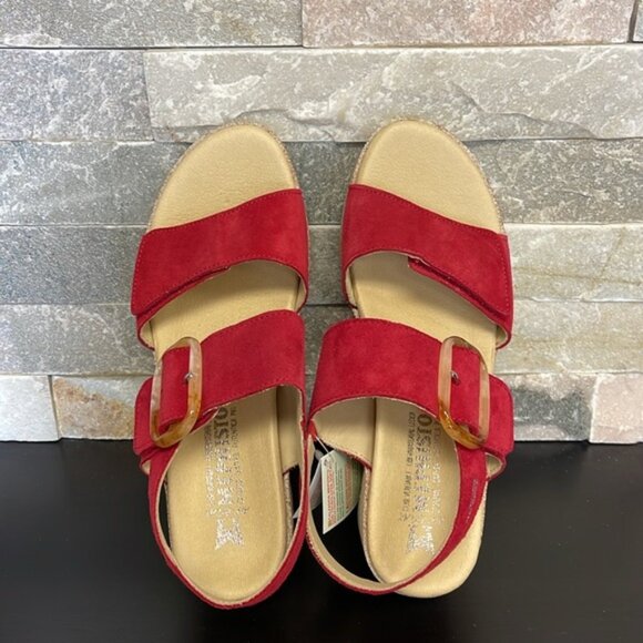 🎁 Mephisto Giulia Dual Strap Velcro Wedge Sandal - Picture 9 of 14